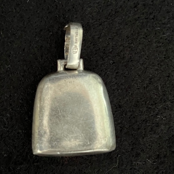 VINTAGE BABY TEETHING RING STERLING - Picture 2 of 3